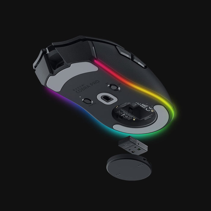 Razer Cobra Pro Customizable Wireless Gaming Mouse, HyperSpeed Wireless (2.4 GHz) + Bluetooth + Wired - Black