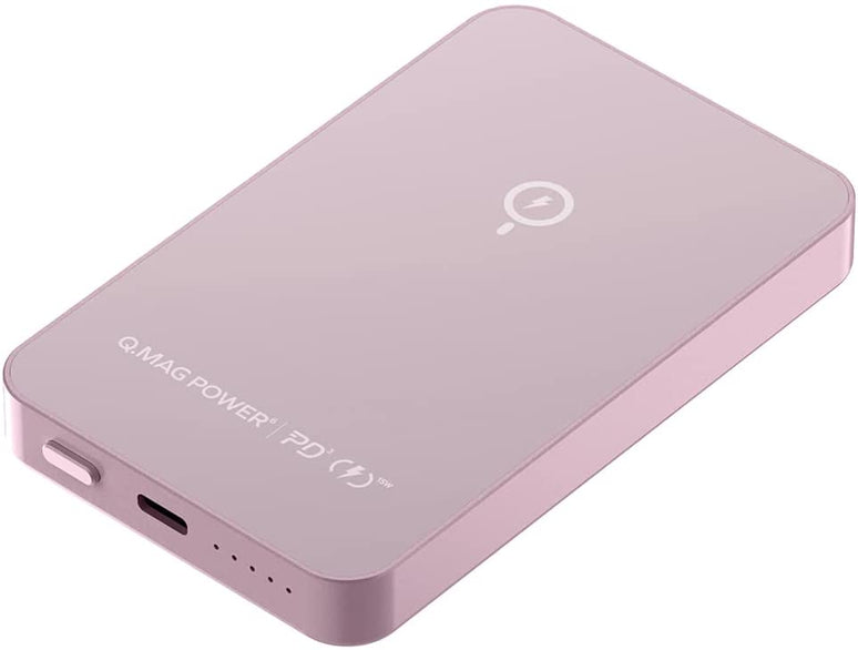 Momax Q.MAG Power 6 Magnetic Wireless Battery 5000mAh (Pink) IP106P