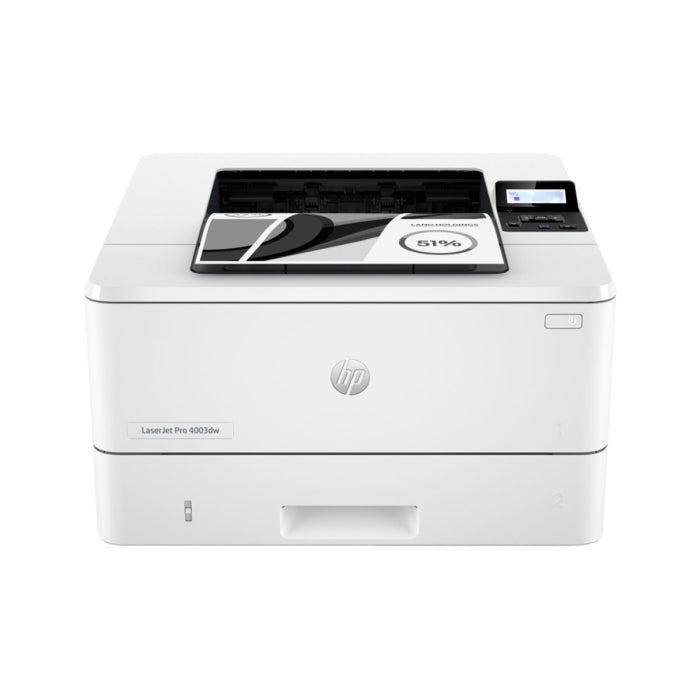 HP LaserJet Pro 4003DW A4 Printer, Flatbed Scanner Print Speeds up to 40 ppm with Duplex Printing - LAN & WiFi