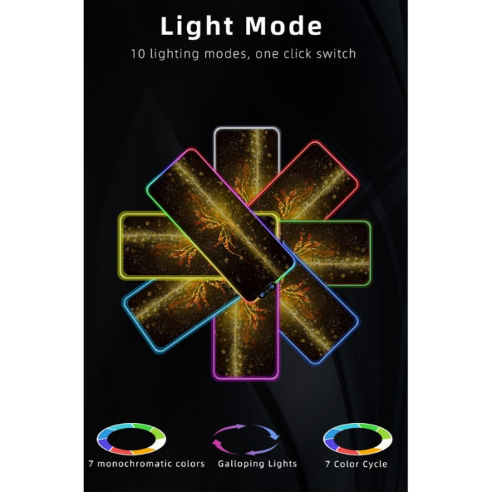 GAMEON LED Luminous Gaming Mousepad With RGB Lighting (900x400x3mm) - CS GO Edition