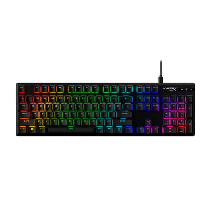 HyperX Alloy Origins PBT RGB Wired Mechanical Gaming Keyboard Linear HX Red Switch Eng/Arb For PC,PS5,PS4,Xbox Series X|S & Xbox One