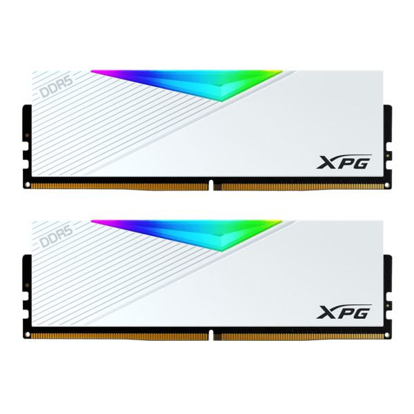 XPG Lancer - 32GB (2x16GB) - 6400MHz RGB DDR5 Memory RAM - White