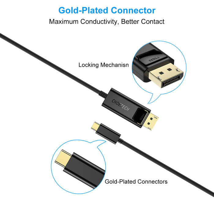 USB-C to DP Cable