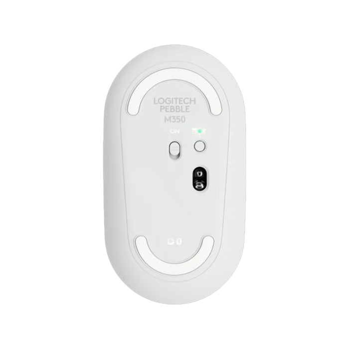 Logitech Pebble M350 Wireless Ambidextrous Mouse - Off-White