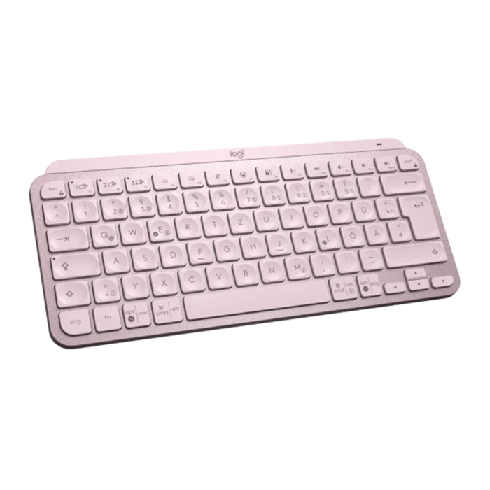 Logitech MX Keys Mini Minimalist Wireless Illuminated Keyboard - Rose Pink
