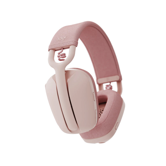Logitech Zone Vibe 100 Wireless Bluetooth Headset With Noise-Cancelling Mic - Pink