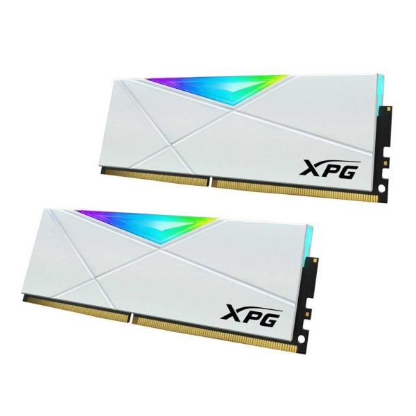 XPG SPECTRIX D50 16GB ( 2x8GB ) DDR4 RGB Speed 3000 16GB Desktop Gaming Memory RAM - White