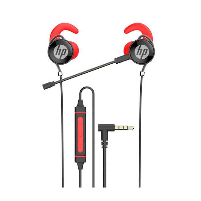 HP DHE-7004 Wired Music Headset In Ear Earphone - Red