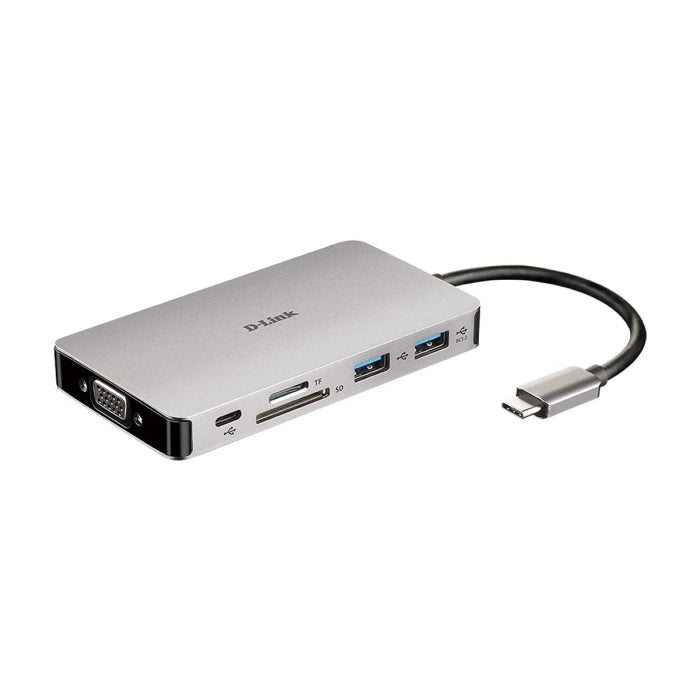 D-Link  9-in-1 USB-C Hub with HDMI/VGA/Ethernet/Card Reader