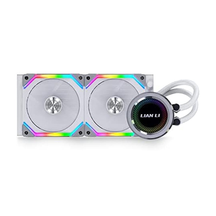 LIAN LI GALAHAD AIO 240 RGB All-in-One UNI FAN SL120 Edition CPU Liquid Cooler - White