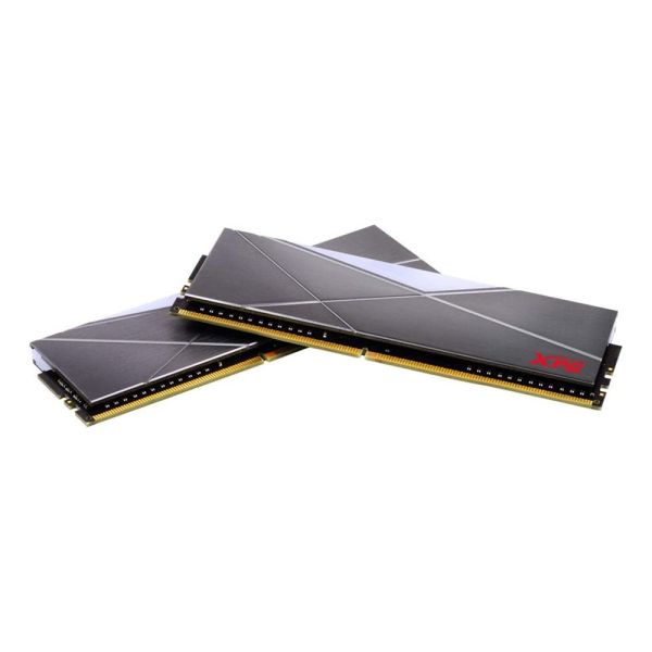 XPG D50 - 32GB (2x16GB) 3600MHz RGB DDR4 - Desktop Gaming Memory RAM Kit - Grey