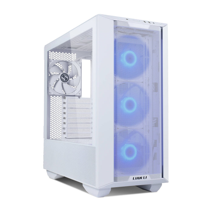 LIAN LI Lancool III RGB ATX Mid Tower Tempered Glass Side & Front Panel Aluminium Case with 4 ARGB Fans - White