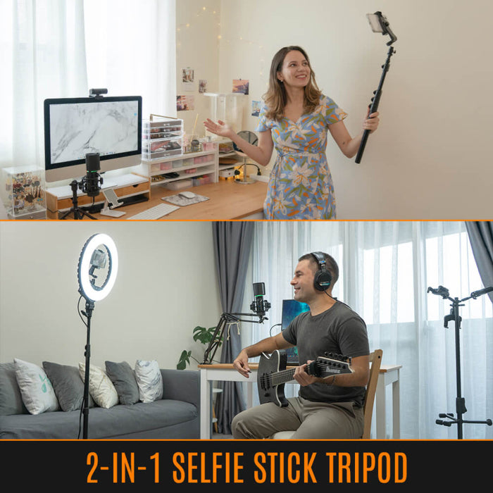 Streamplify Light 14 Ring Light 14"/36cm with 2 in 1 Selfie Stick Tripod For Streaming Vlogging Photography Video Recording