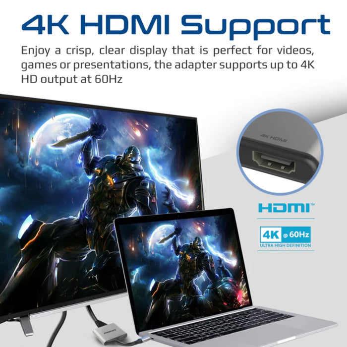 Promate 4K High Definition USB-C to HDMI Adapter