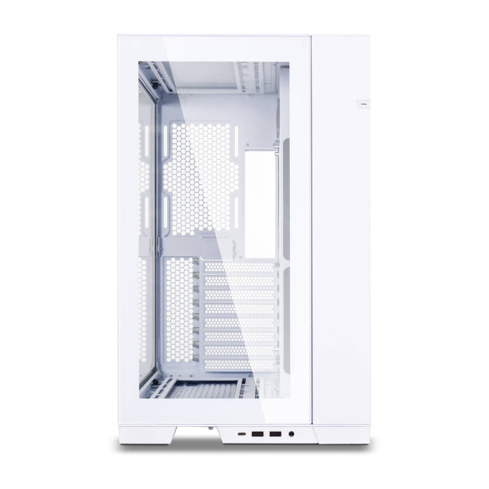 LIAN LI O11 Dynamic EVO Evolution Continues Aluminum Steel Tempered Glass ATX Mid Tower Case - White