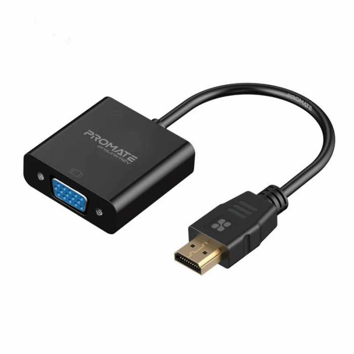 Promate Pro Link HDMI to VGA Adaptor Kit Black
