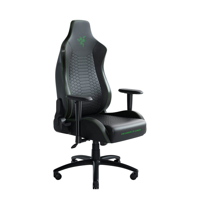 Razer Iskur X - Ergonomic Gaming Chair, Ergonomically Designed for Hardcore Gaming, Multi-layered Synthetic Leather, High Density Foam Cushions - Black (XL)