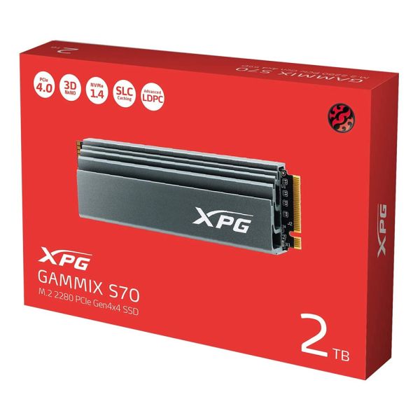 XPG Gammix S70 2TB SSD Internal Solid State Drive - Silver