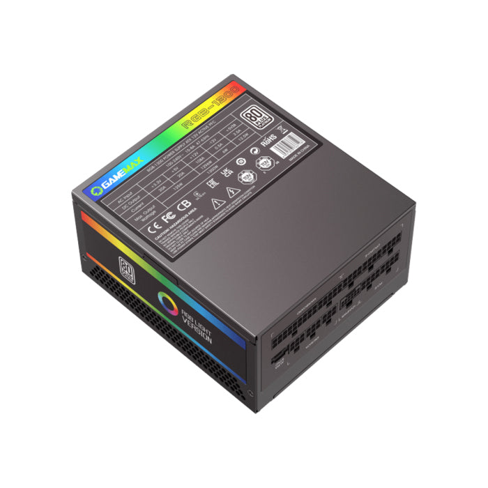 GameMax 80PLUS Platinum RGB Smart Fully Modular 1300W Power Supply
