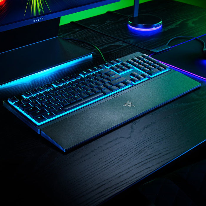 Razer Ornata V3 Low Profile RGB Lighting Zones Wired Gaming Keyboard With Silent Membrane Switches