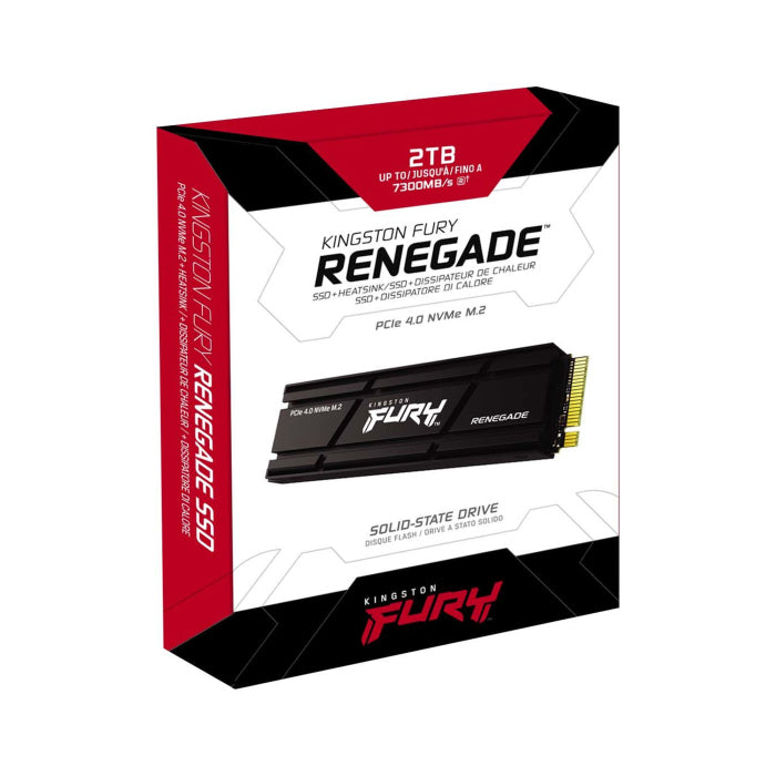 Kingston Fury Renegade M.2 PCIe Gen 4.0 2TB Gaming NVMe SSD with Heatsink (upto 7300MB/s Read) (PS5 Ready)