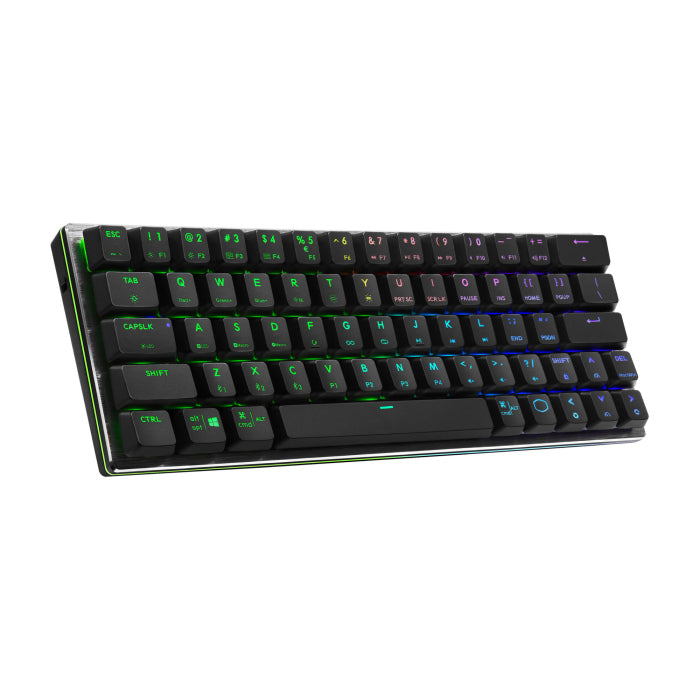 Cooler Master SK622 Wireless/Bluetooth 60% RGB Mechanical Keyboard With Low Profile Linear Red Switch - Black