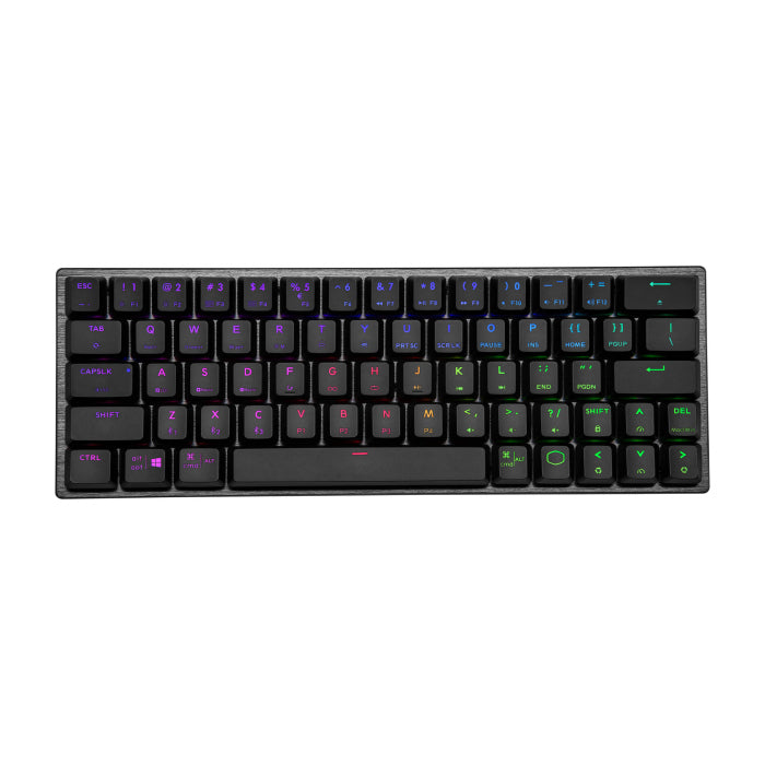 Cooler Master SK622 Wireless/Bluetooth 60% RGB Mechanical Keyboard With Low Profile Linear Red Switch - Black