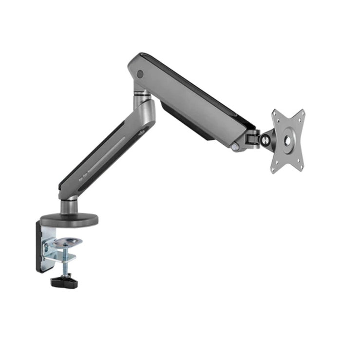 Twisted Minds Single Monitor Arm - Grey (17"-32" Flat & Curved Monitors) With RGB Lighting